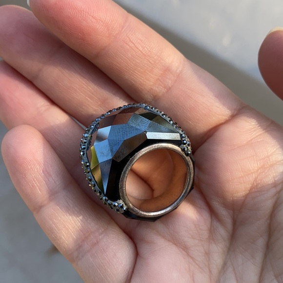 Rare Nirvana Swarovski ring with Crystals - Picture 8 of 8